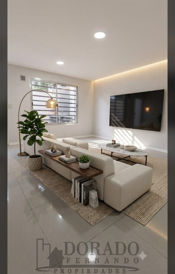 2 Ambientes Planta Baja con Gran Patio y Parrilla