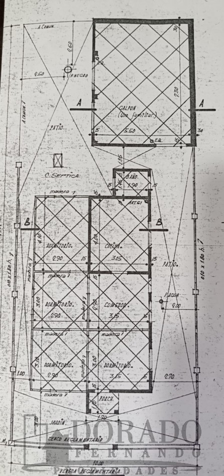 CASA + GALPON LOTE 10 X 25